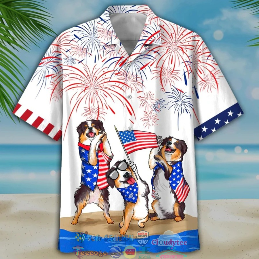 Bernese Mountain Dog Independence Day Is Coming Hawaiian Shirt