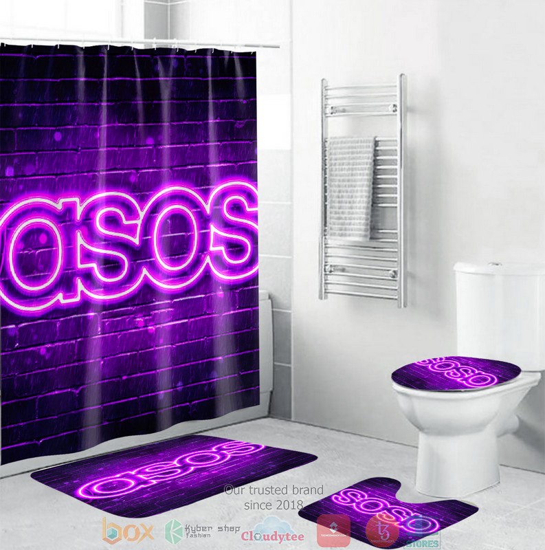 BEST ASOS Shower curtain bathroom set