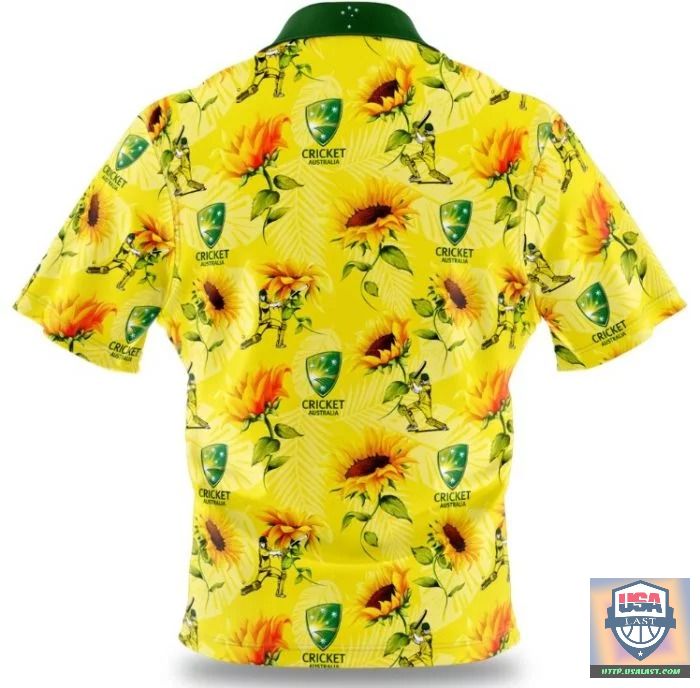 Awesome Cricket Australia Sunflower Hawaiian Shirt