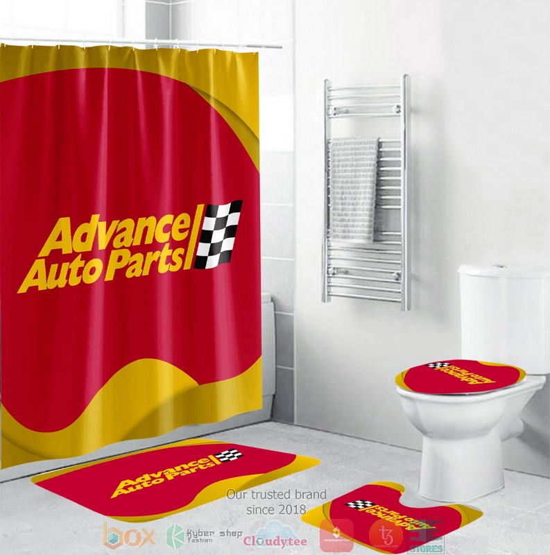 BEST Advance Auto Parts Shower curtain bathroom set