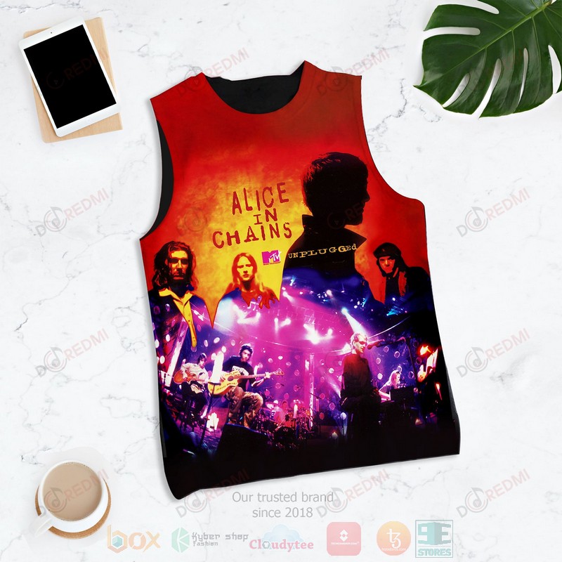 NEW Alice In Chains MTV Unplugged Album 3D Tank Top