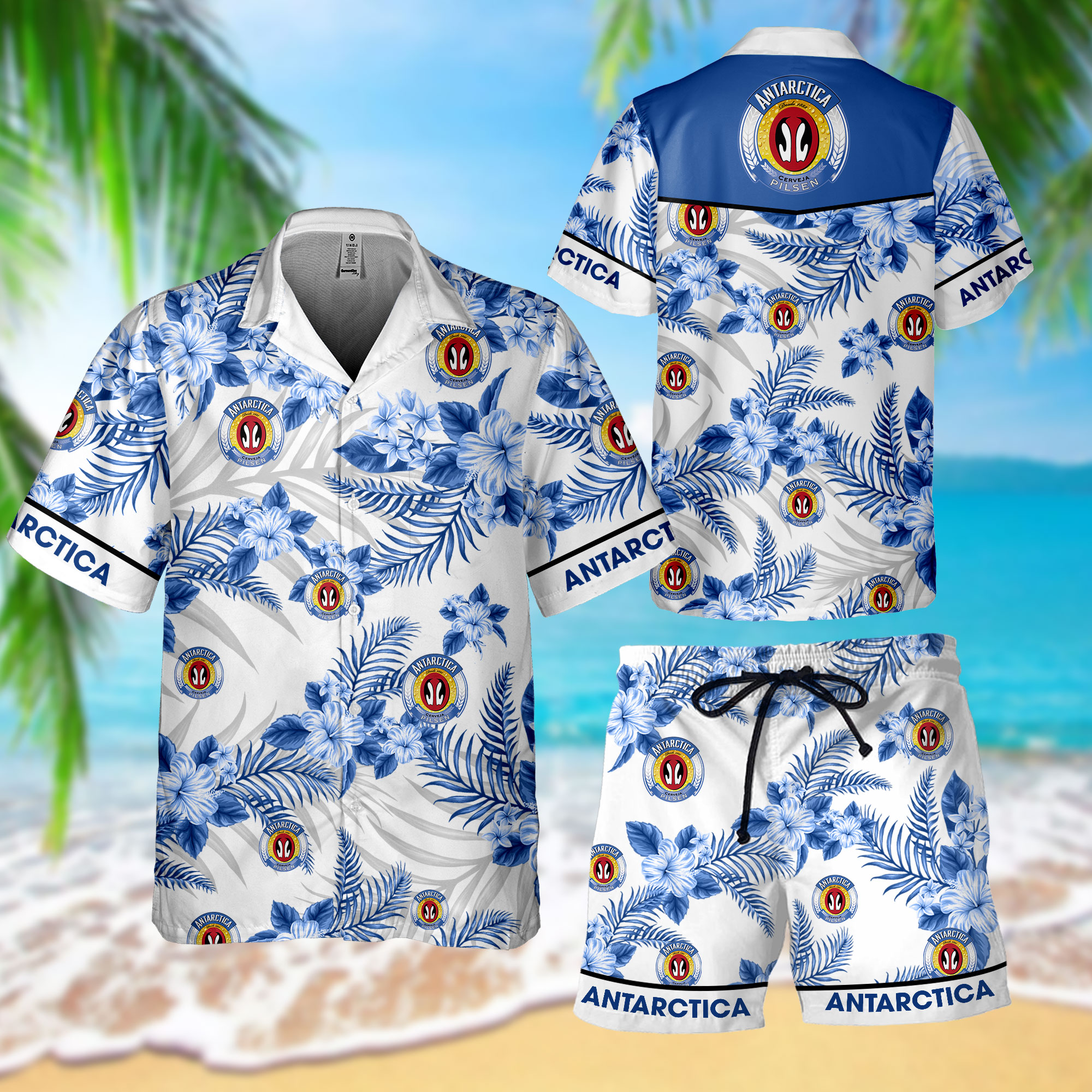 NEW Antarctica Hawaii Shirt, Shorts