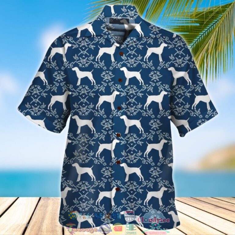 German Shorthaired Tropical Hawaiian Shirt And Shorts