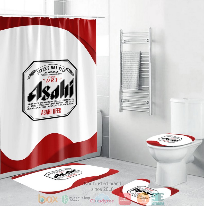 BEST Asahi Shower curtain bathroom set