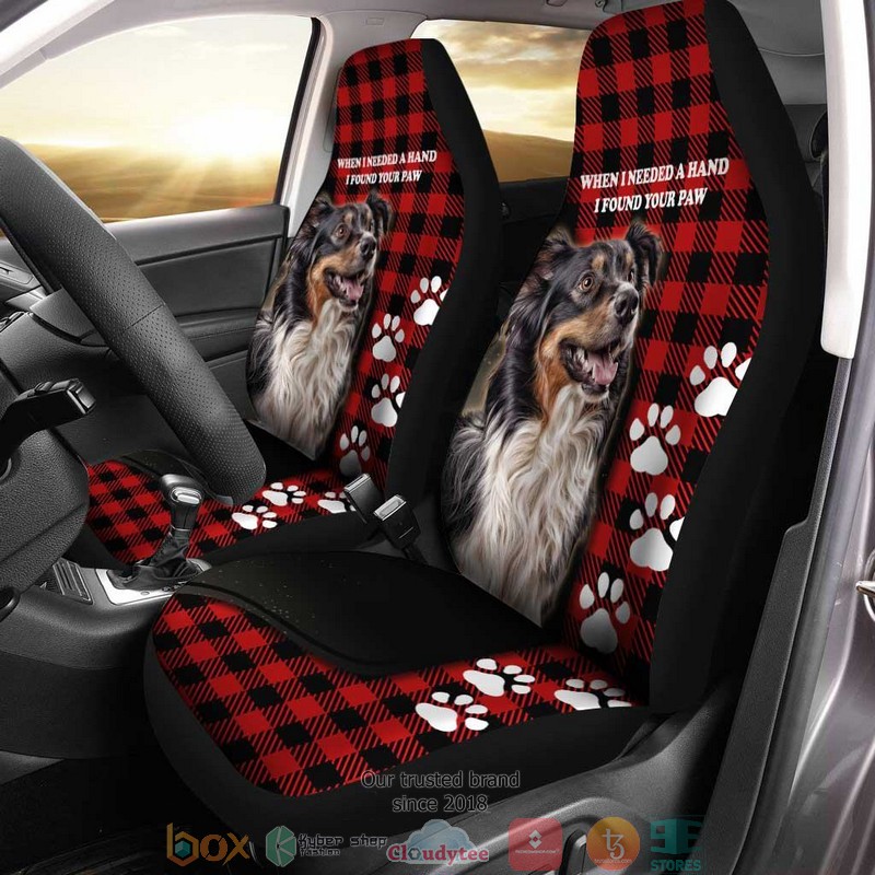 NEW Australian Shepherd Dog I Found Your Paw Car Seat Covers