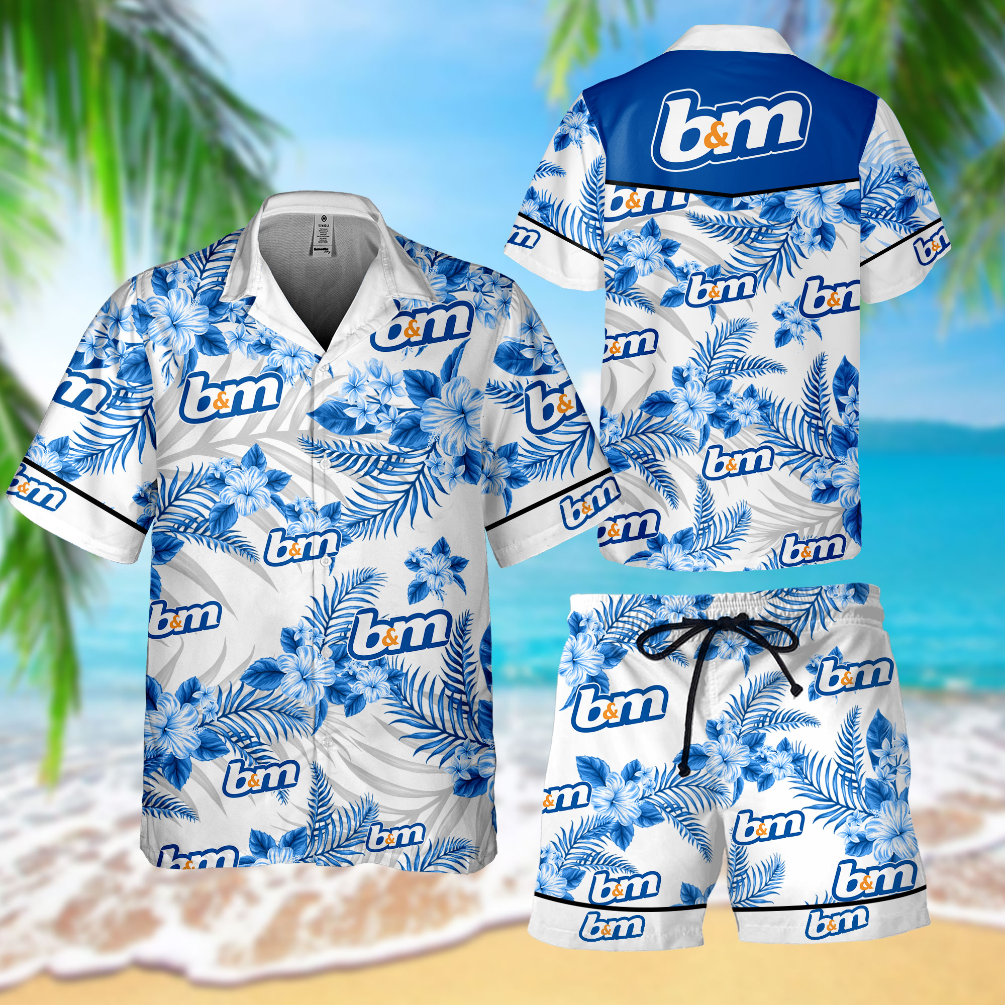 HOT B&M Stores Hawaii Shirt, Shorts