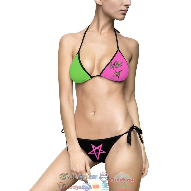 Witches Float Broomstick Surf Bitch Two Piece Bikini Set Swimsuit Beach