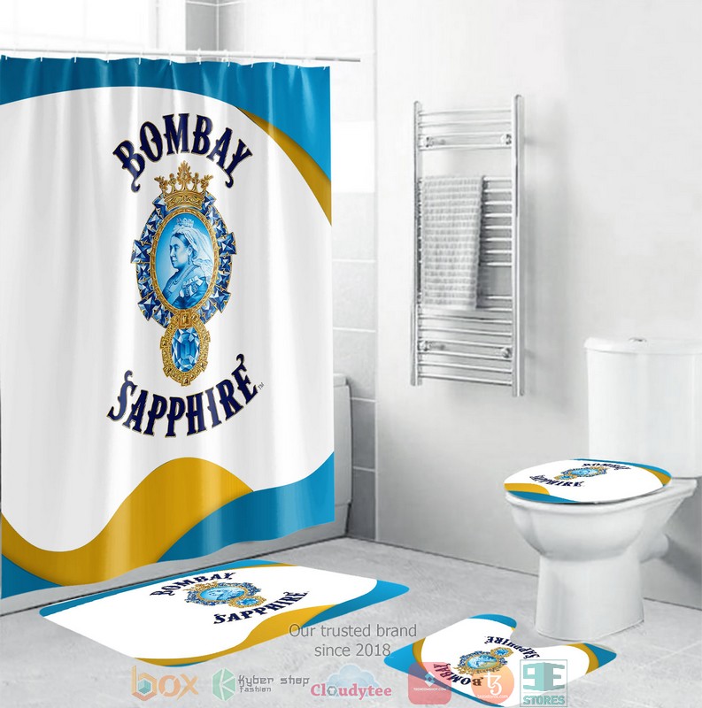 NEW Bombay Sapphire shower curtain sets