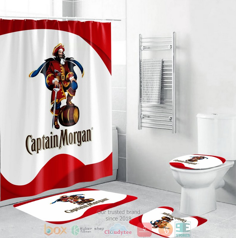 NEW Captain Morgan shower curtain sets
