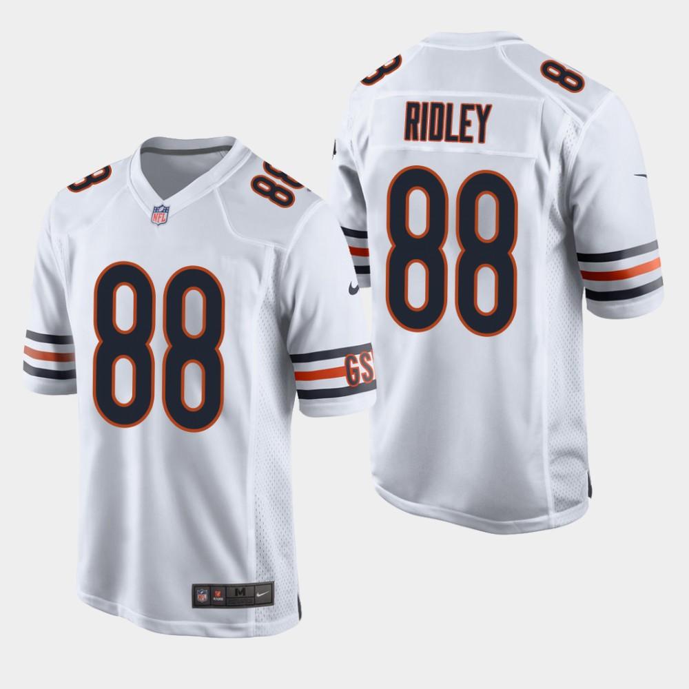 NEW Chicago Bears 88 Riley Ridley 2019 Draft White Football Jersey