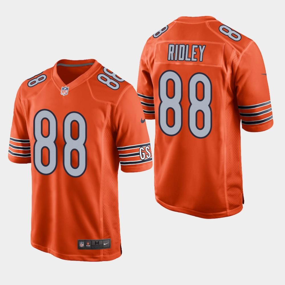 NEW Chicago Bears 88 Riley Ridley 2019 Draft Orange Football Jersey