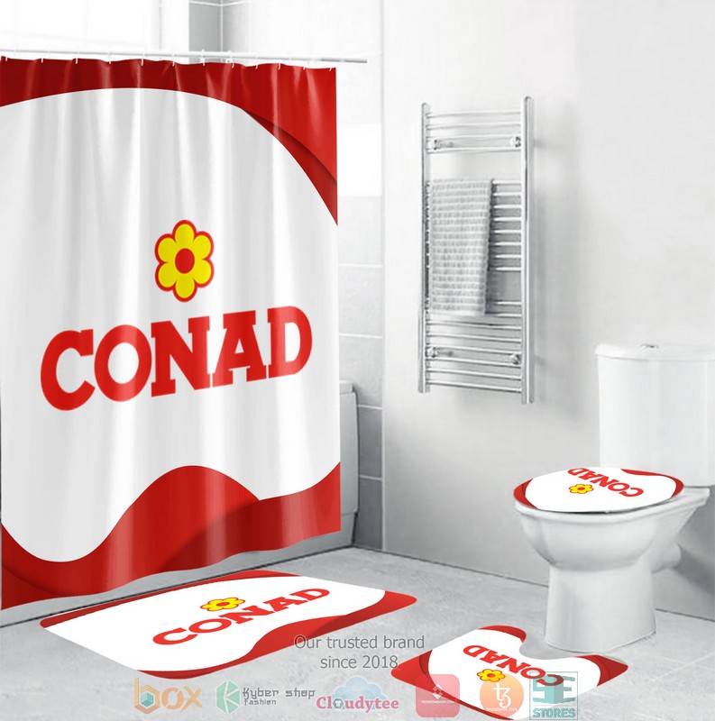 BEST Conad Shower curtain bathroom set