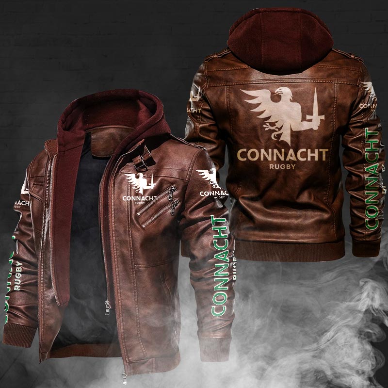 Connacht Rugby Leather Jacket