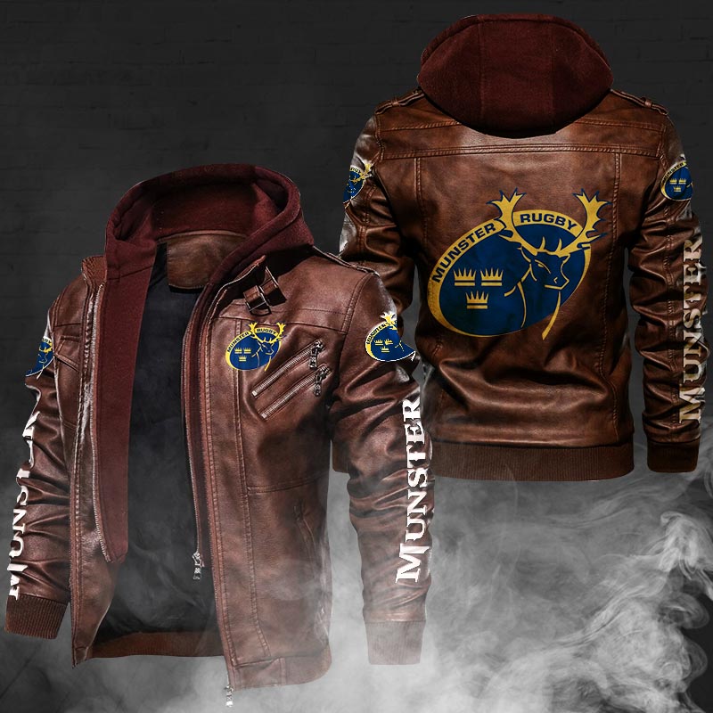 Munster Rugby Leather Jacket