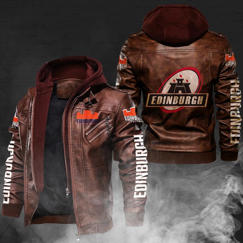 Edinburgh Rugby Leather Jacket