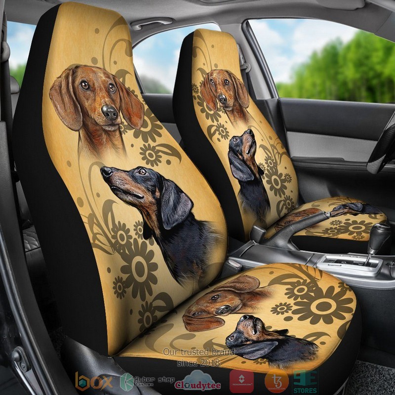 NEW Dachshund Vintage Dog Car Seat Covers