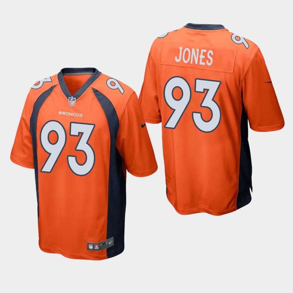 Denver Broncos 93 Dre’mont Jones 2019 Draft Orange Football Jersey