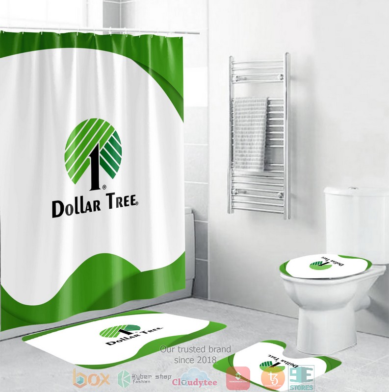 BEST Dollar Tree Shower curtain bathroom set