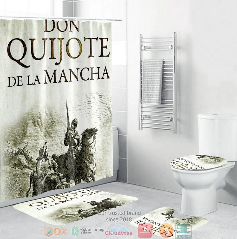 BEST Don Quijote De La Mancha Shower curtain bathroom set