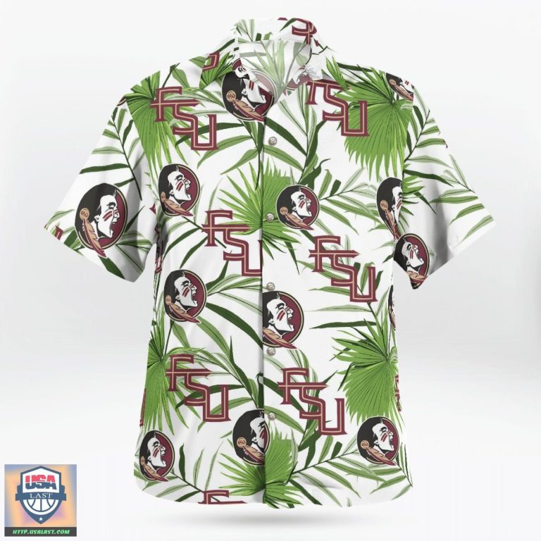 Top Hot Florida State Seminoles NCAA Hawaiian Set Button Shirt Beach Short