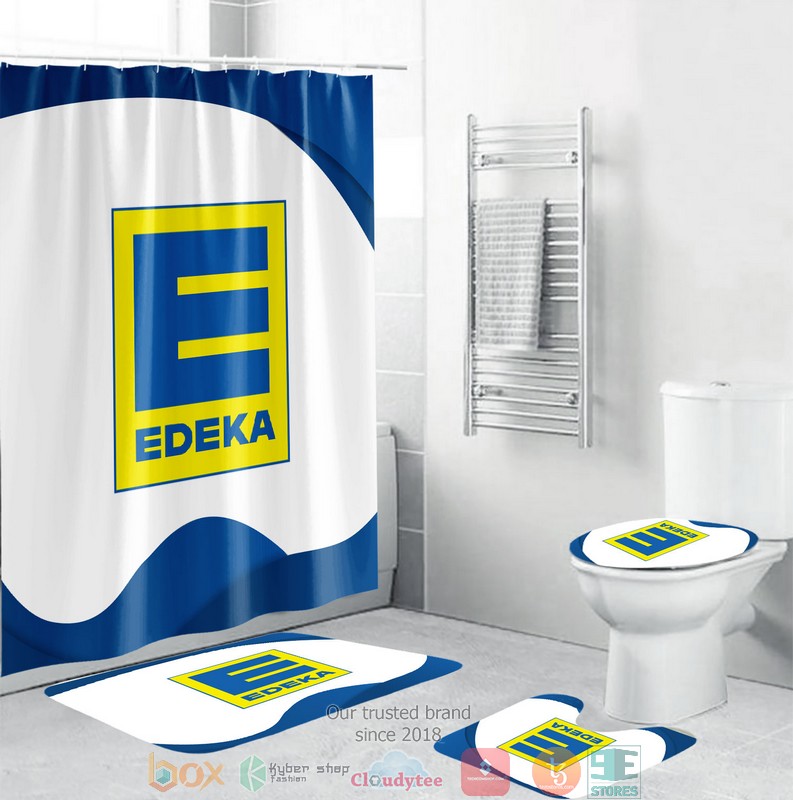 BEST Edeka Shower curtain bathroom set