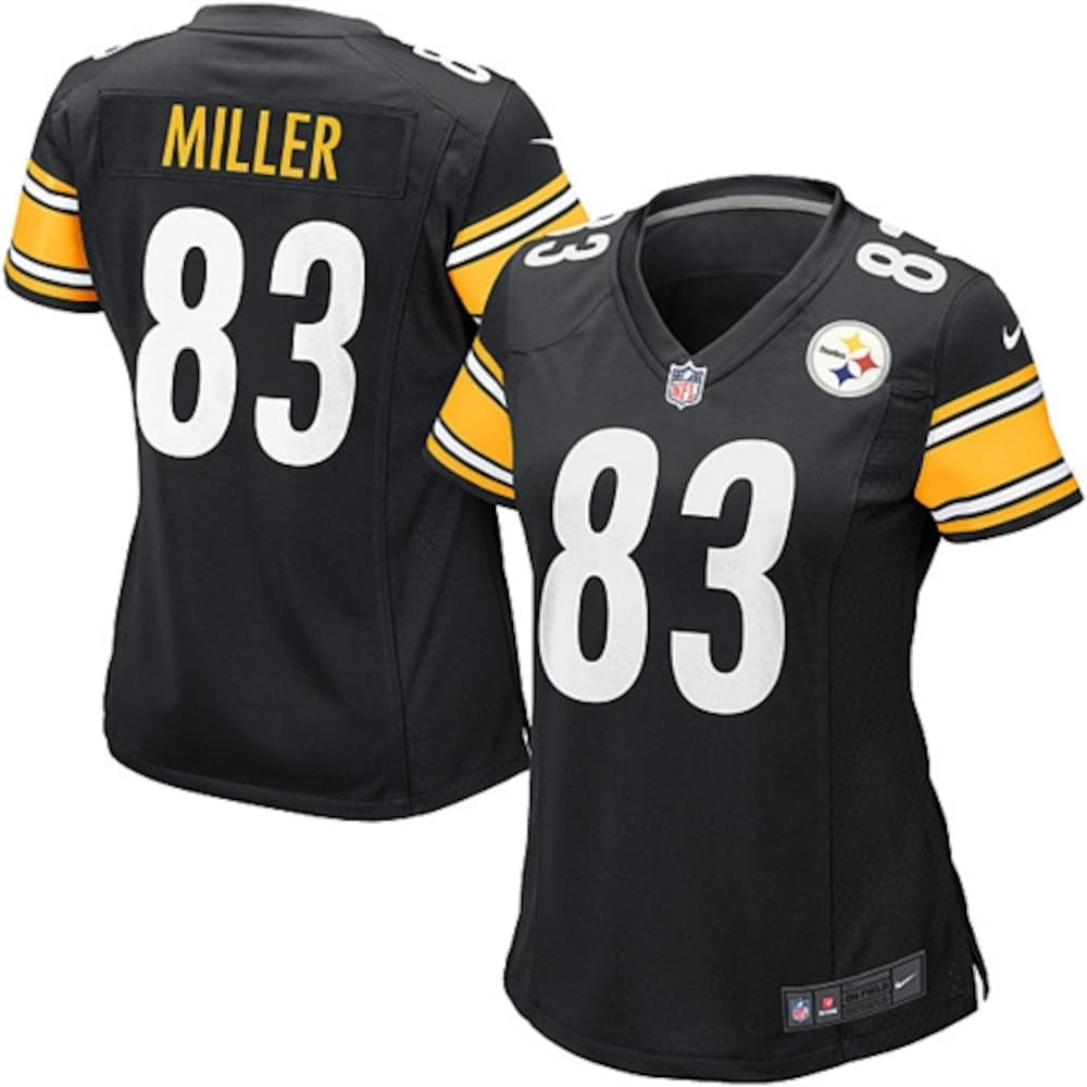 NEW Pittsburgh Steelers Heath Miller Black Football Jersey