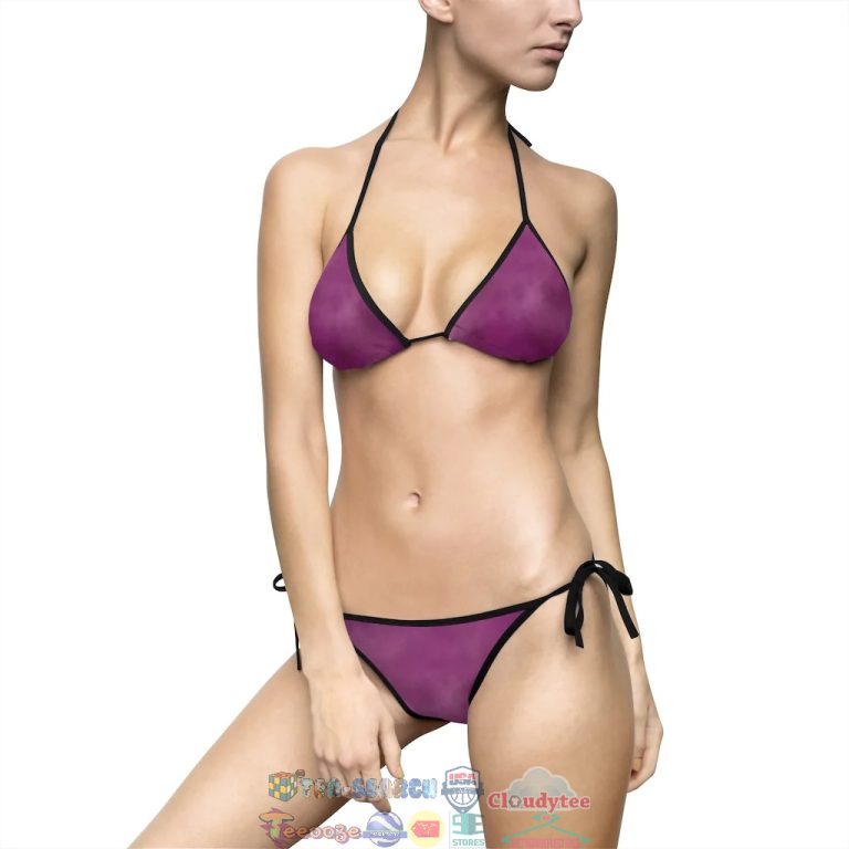 Purple Look Two Piece Bikini Set Swimsuit Beach