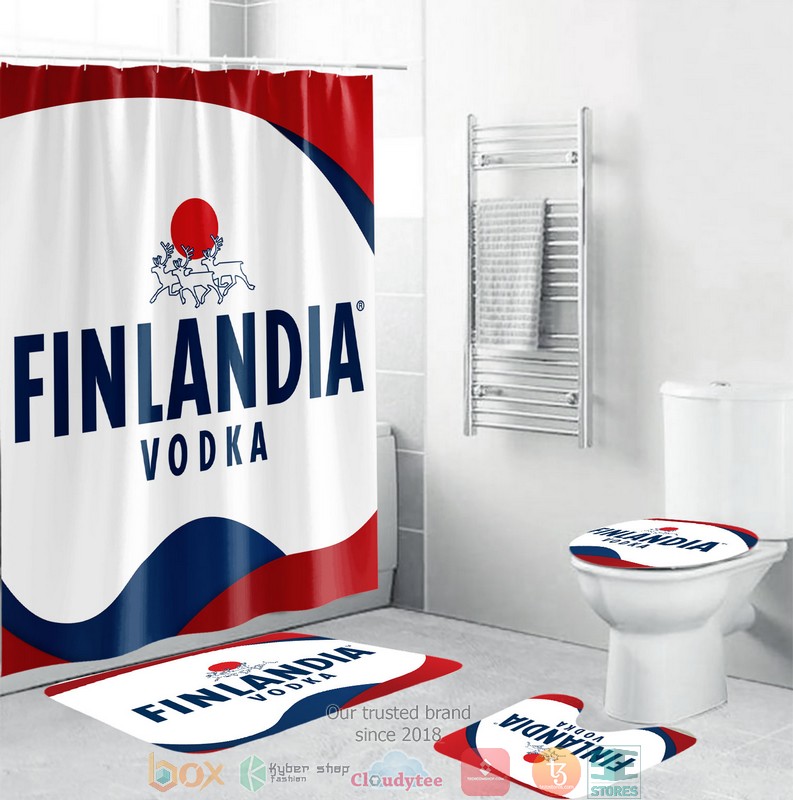 NEW Finlandia Vodka shower curtain sets