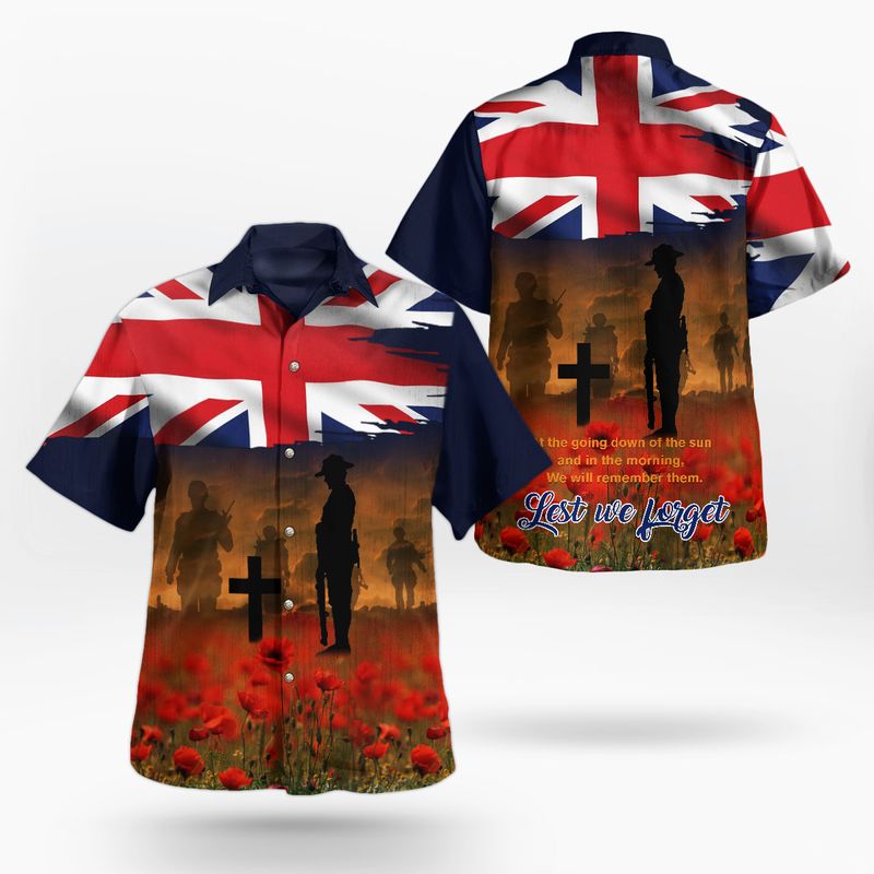 Union Jack Remembrance Day We Will Remember Them Shirt