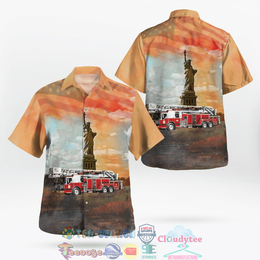 Central County Fire And Rescue Missouri Independence Day Hawaiian Shirt