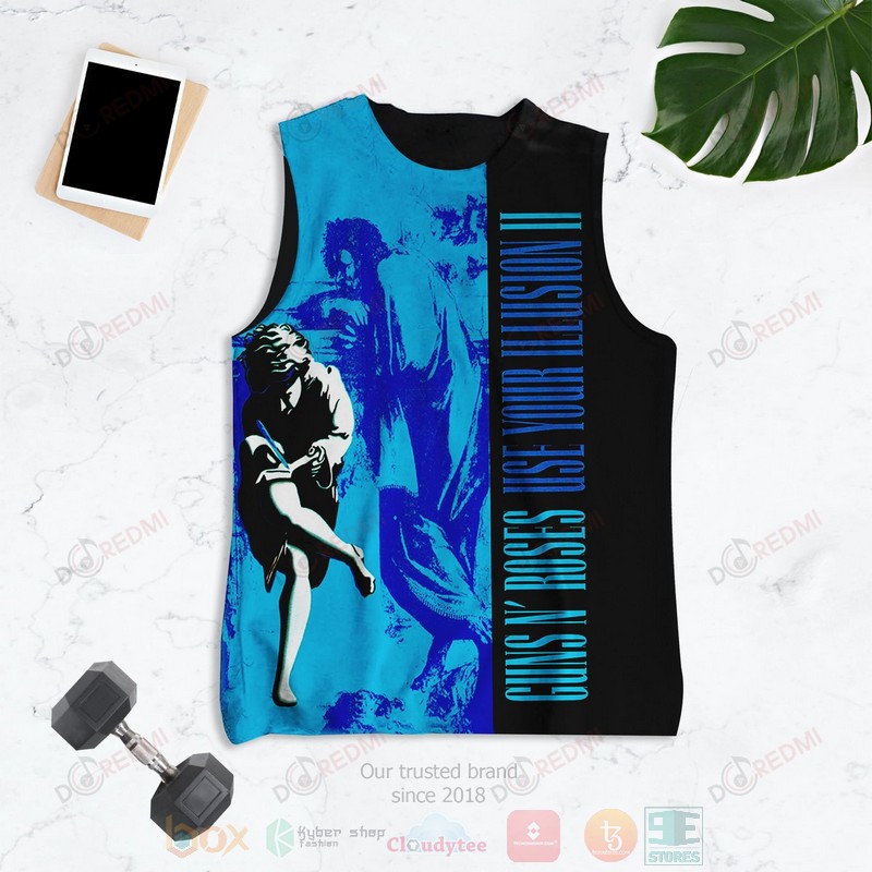 NEW Guns N’ Roses Use Your Illusion II Album 3D Tank Top
