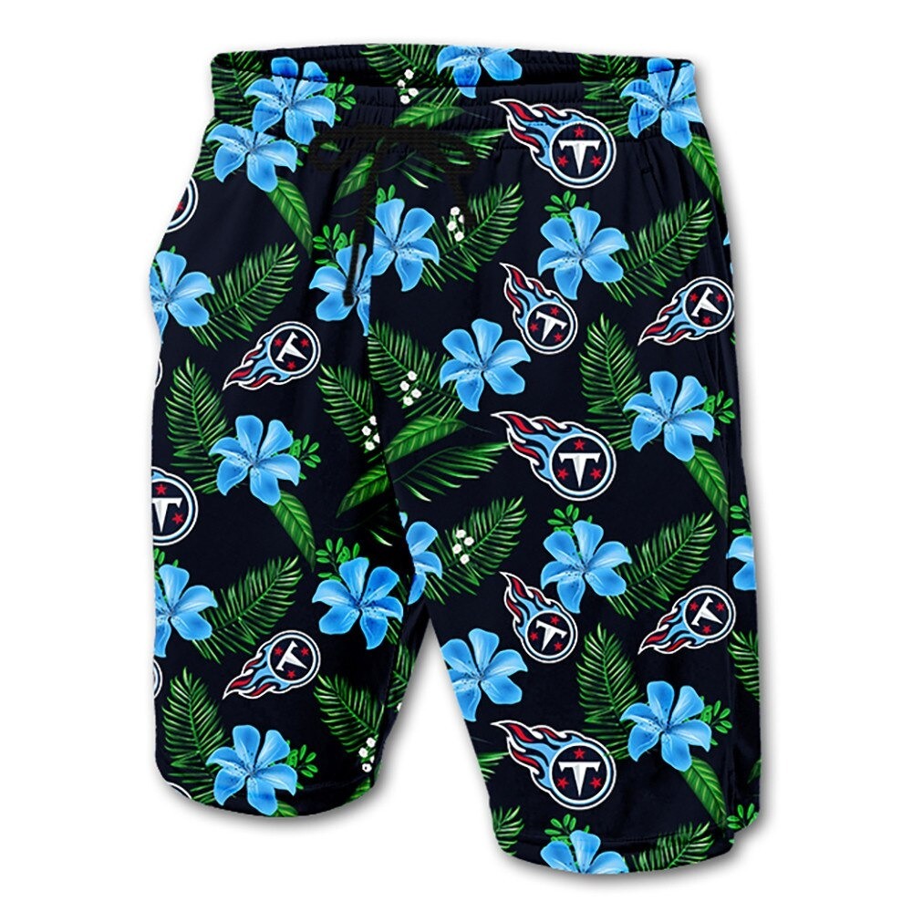 HOT Tennessee Titans flowers Beach Shorts