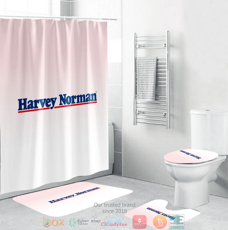 BEST Harvey Norman Shower curtain bathroom set