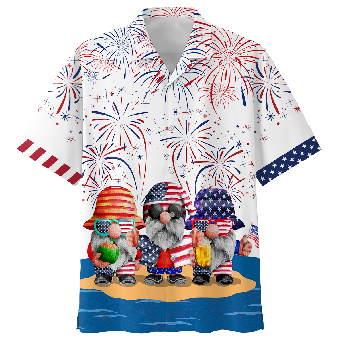 NEW Gnome Independece Day Is Coming Hawaii Shirt, Shorts
