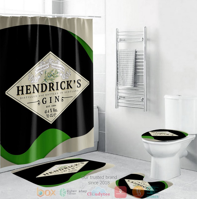 NEW Hendrick’s Gin shower curtain sets