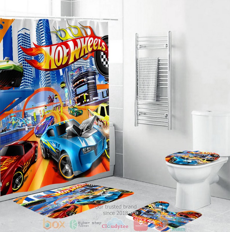 NEW Wheels shower curtain sets
