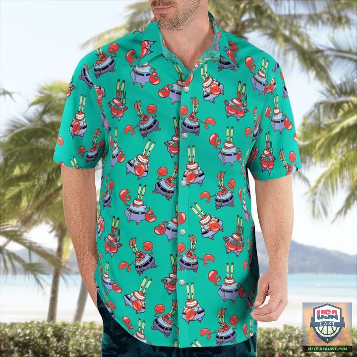 Top Hot Spongebob Mr. Krabs Aloha Hawaiian Shirt
