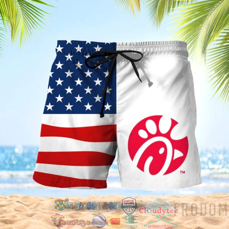 4th Of July Independence Day American Flag Chick-Fil-A Hawaiian Shorts