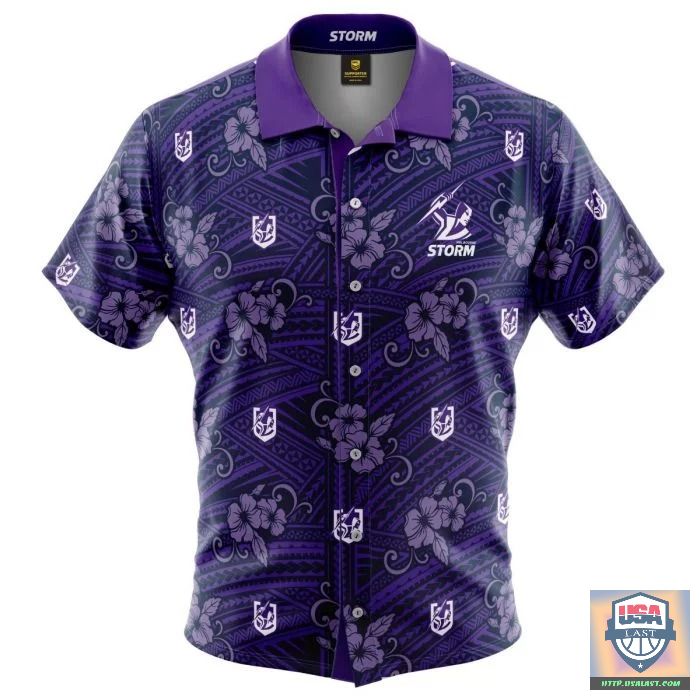 Luxurious Melbourne Storm NRL Hawaiian Shirt