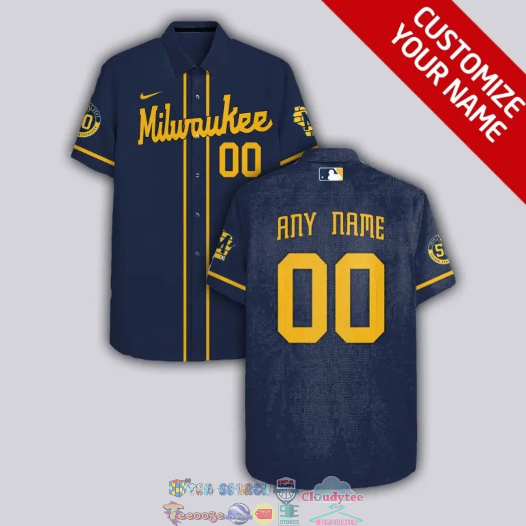 Best Price Milwaukee Brewers MLB Personalized Hawaiian Shirt