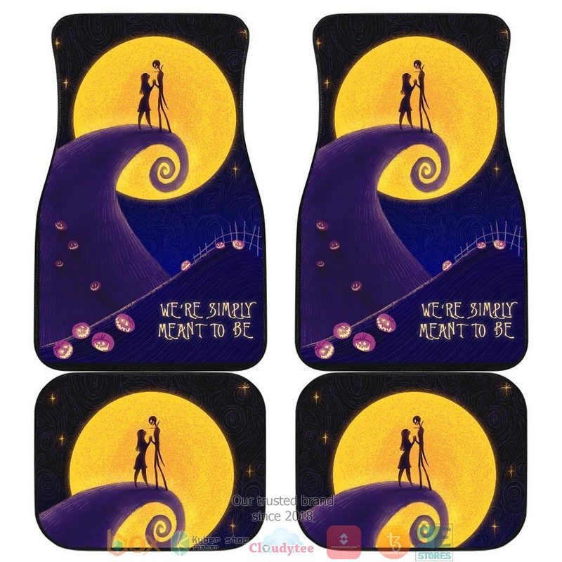 NEW Jack Skellington And Sally We’re simply meant to be Car Floor Mats