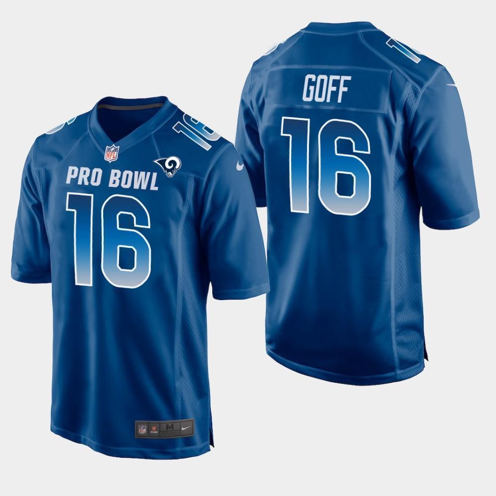 NEW Jared Goff Los Angeles Rams NFC 2019 Pro Bowl Football Jersey