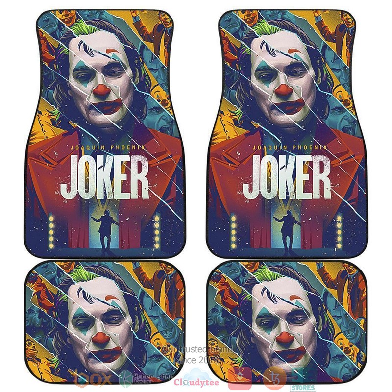 NEW Joaquin Phoenix Joker Villains Suicide Squad Movie Car Floor Mats