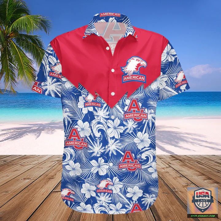 American Eagles NCAA Tropical Seamless Hawaiian Shirt