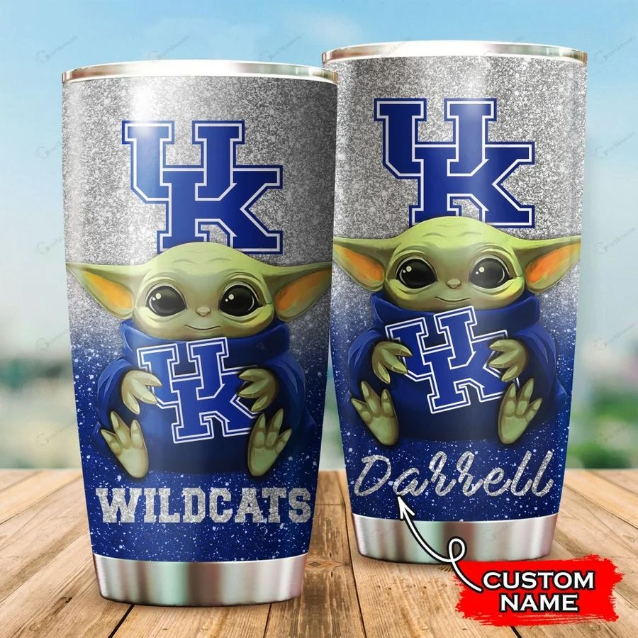 Kentucky Wildcats Baby Yoda Custom Name Tumbler – BBS