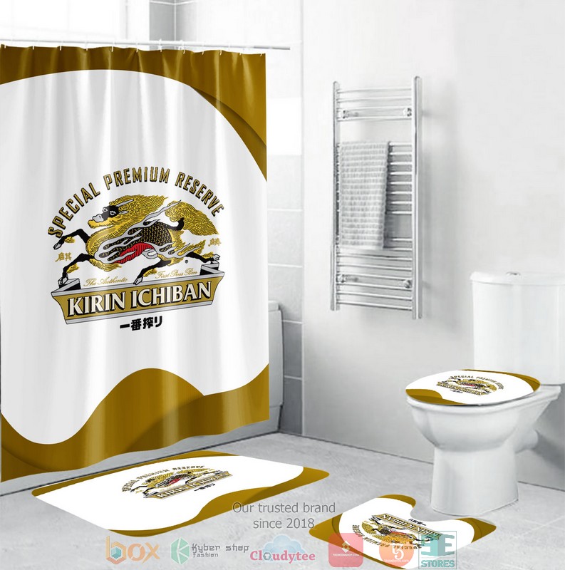 BEST Kirin Shower curtain bathroom set