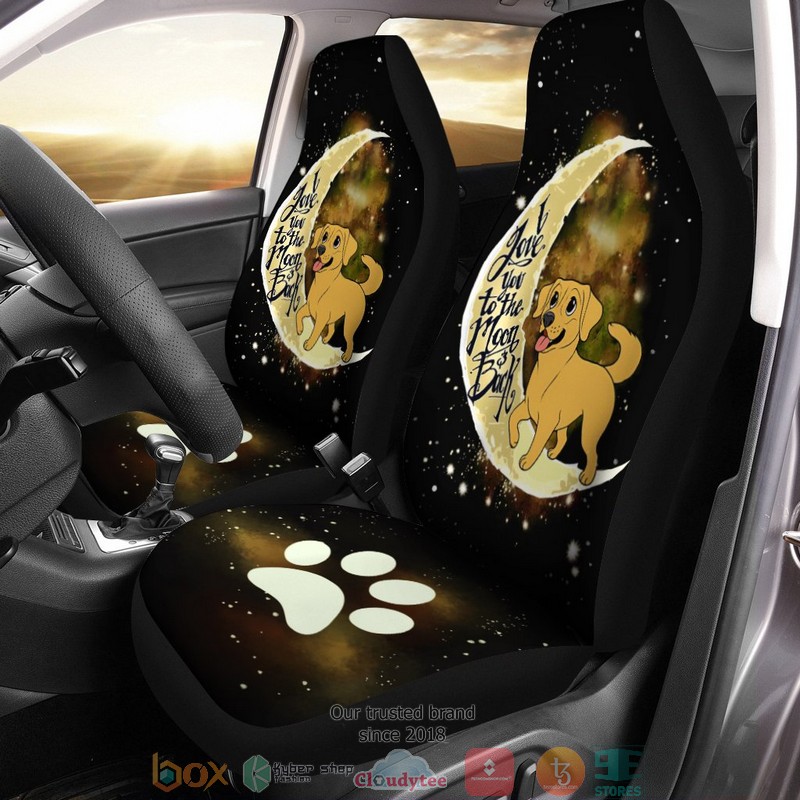 NEW Labrador Retriever I Love You To The Moon and Back Car Seat Covers