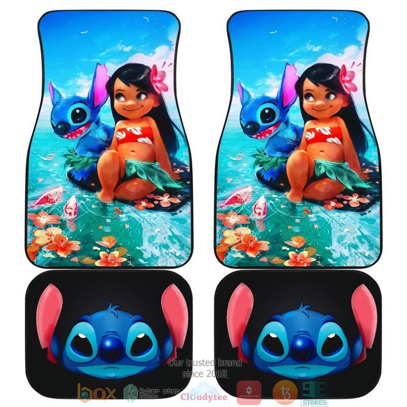 NEW Lilo And Stitch Cartoon DN for Kid Car Floor Mats