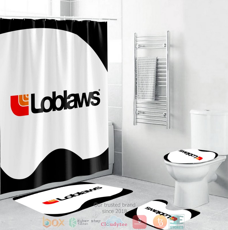 BEST Loblaws Shower curtain bathroom set