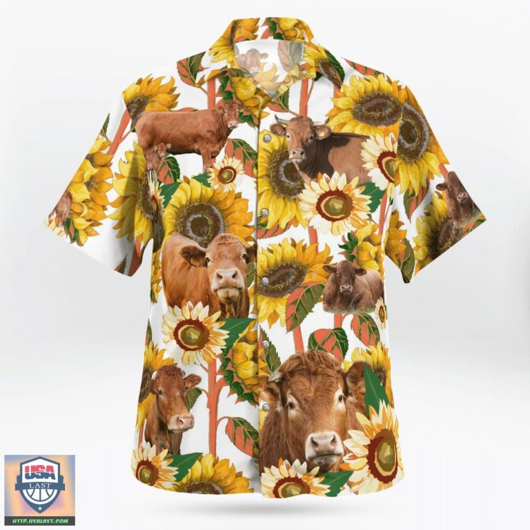 Wholesale Limousin Cattle Loves Hawaiian Shirts Summer Short